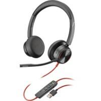 Plantronics Blackwire 8225 Headset Verkabelt Kopfbügel Geräuschunterdrückung mit Mikrofon Schwarz mit Mikrofon