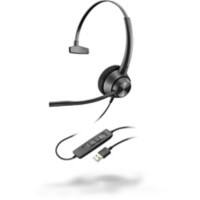 Plantronics EncorePro 310 Headset Verkabelt Kopfbügel Geräuschunterdrückung mit Mikrofon Schwarz mit Mikrofon