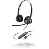 Plantronics EncorePro 320 Headset Verkabelt Kopfbügel Geräuschunterdrückung mit Mikrofon USB - A Schwarz mit Mikrofon