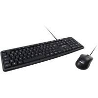 equip Tastatur-Maus-Set 245203 Verkabelt Schwarz QWERTZ Italienisch