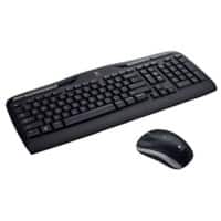 Logitech Tastatur-Maus-Set MK330 920-003967 Kabellos Schwarz QWERTZ (DE)