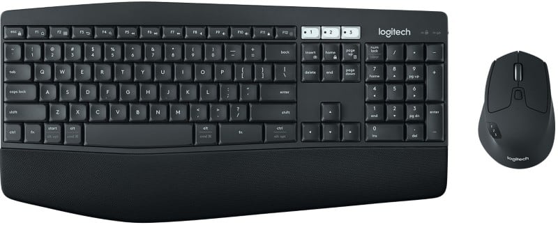 Logitech Tastatur und Maus Kabellos QWERTZ (DE) mit Bluetooth Schwarz MK850