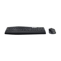 Logitech Tastatur-Maus-Set MK850 920-008221 Kabellos Schwarz QWERTZ (DE)