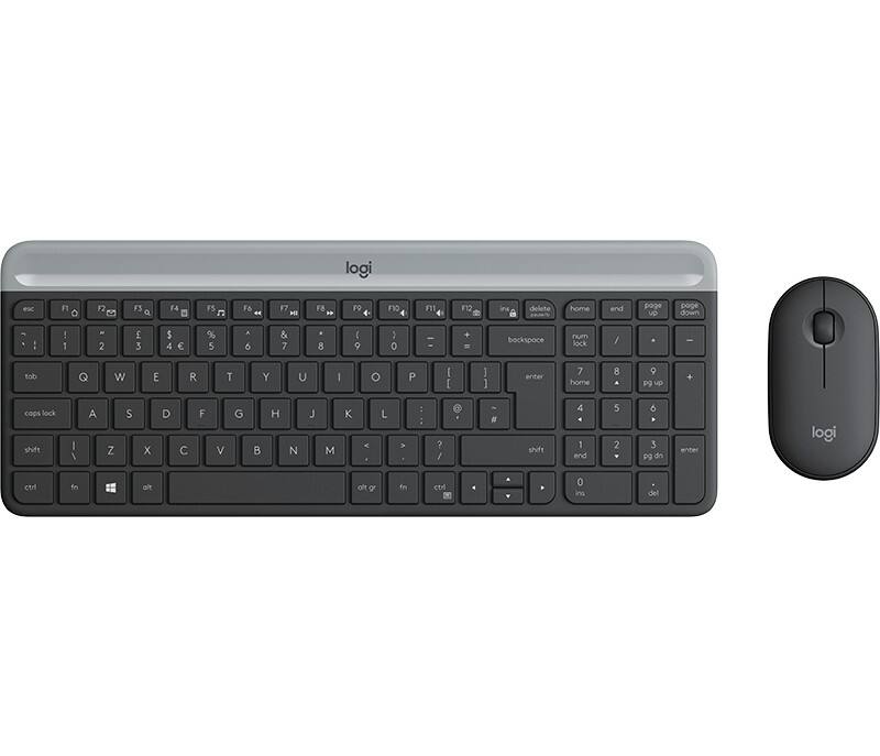 Logitech Tastatur-Maus-Set MK470 920-009204 Kabellos Graphit QWERTY (US) International