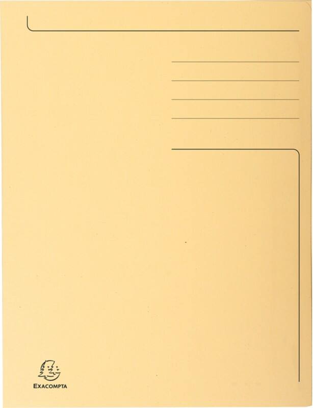 Exacompta 3 Klappen-Mappe Forever 449002E Folio-Buffkarton 24,5 x 35 cm