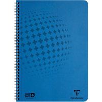 Clairefontaine Clean'Safe A4 Drahtgebunden Notizbuch mit blauem PressspaneinbandLiniert 60 Blatt