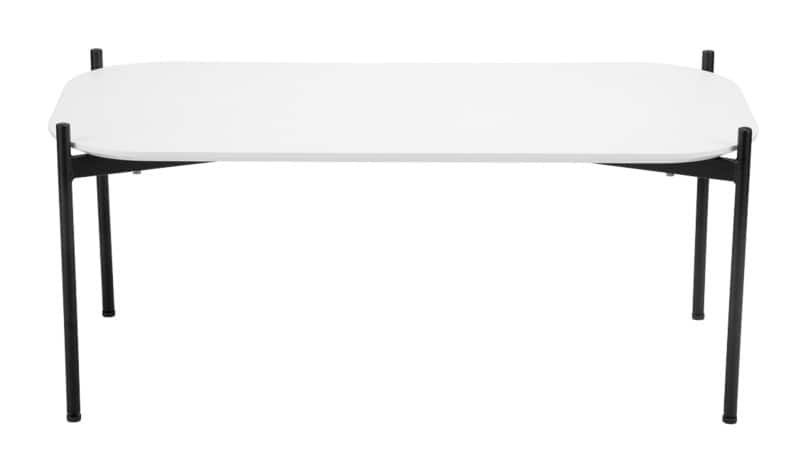 meet powered by PAPERFLOW Empfangstisch Rechteckig Meet MDF (Mitteldichte Faserplatte) Schwarz 1.000 x 500 x 400 mm