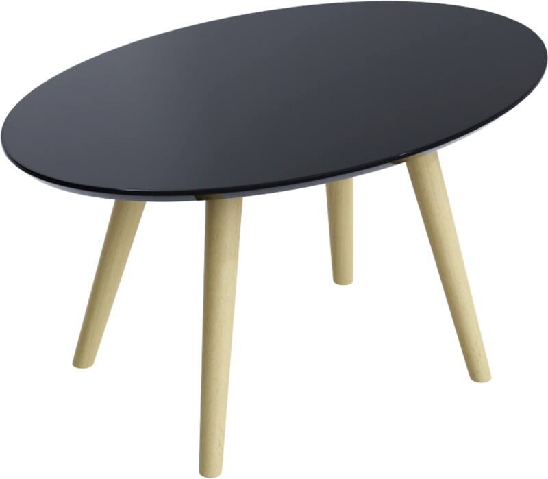 meet powered by PAPERFLOW Freifrom Empfangstisch MDF (Mitteldichte Faserplatte) Braun, Schwarz Buche 650 x 400 x 350 mm