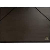 Exacompta Kunstordner 548015E Karton 320mm x 450mm Schwarz 4 Stück