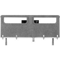 Schutzwand Acryl Hellgrau 160 x 60