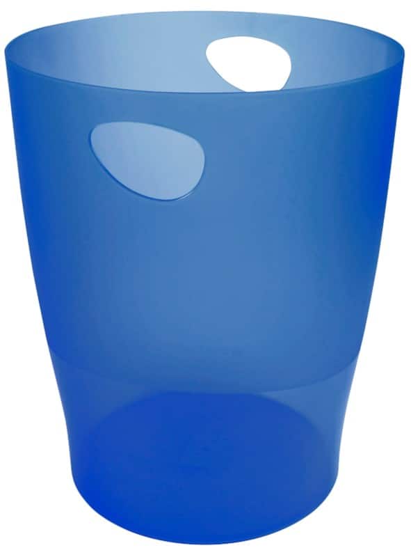 Exacompta Papierkorb Ecobin Blau 15L 26,3 x 26,3 x 33,5 cm  8 Stück