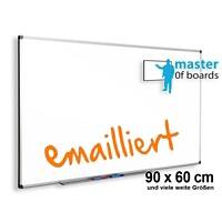 Master of Boards Whiteboard Magnetisch Premium Emaille Weiß 90 x 60 cm