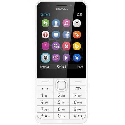 Nokia 230 2 Megapixel 7,1 cm (2,8 Zoll) MicroSIM Mobiltelefon Mobiltelefon Silber