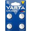 VARTA Knopfzellen CR2025 4 Stück