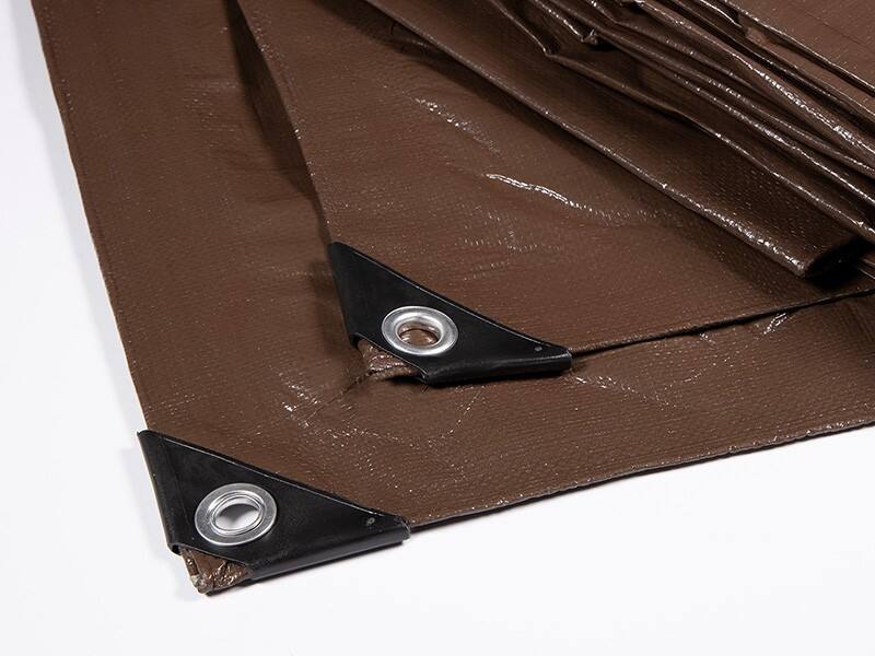 Casa Pura Abdeckplane High Density Polyethylen-Gewebe Braun 4000 x 6000 mm