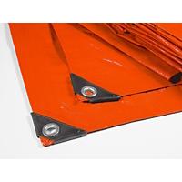 Casa Pura Abdeckplane High Density Polyethylen-Gewebe Orange 6000 x 15000 mm
