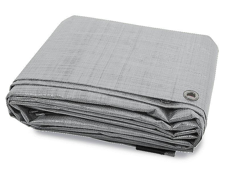 Casa Pura Abdeckplane High Density Polyethylen-Gewebe Silber 6000 x 8000 mm