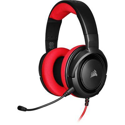 Corsair HS35 Stereo Gaming-Kopfhörer Verkabelt Kopfbügel Geräuschunterdrückung mit Mikrofon Rot mit Mikrofon