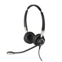 Jabra Biz 2400 II Duo Headset Verkabelt Kopfbügel Freespin Geräuschunterdrückung mit Mikrofon Schwarz, Silber mit Mikrofon