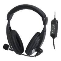 Logilink HS0019 Headset Verkabelt Kopfbügel Noise Cancelling Schwarz mit Mikrofon