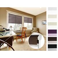 Casa Pura Sichtschutzrollo Mini Day & Night Polyester, Aluminium Braun 1200 x 1500 mm