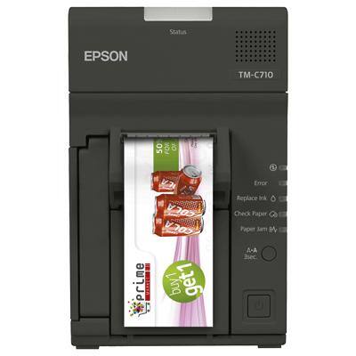 Epson Etikettendrucker Tm C710 C31Ca91021 Dunkelgrau Desktop