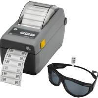 Zebra Etikettendrucker Zd41022-D0Ew02Ez Grau Tragbar
