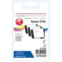 Office Depot Kompatibel Epson 27XL Tintenpatrone C13T27154012 Cyan, Magenta, Gelb, 3 Stück