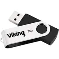 Viking USB-Stick USB 2.0 32 GB Silber, Schwarz