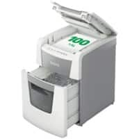 Leitz IQ Autofeed Small Office 100 Automatischer Aktenvernichter Mikroschnitt Sicherheitsstufe P-5 110 Blatt Automatisch