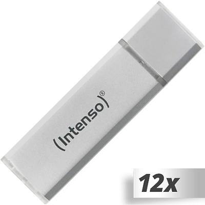 Intenso USB-Stick 2.0 Alu Line 16 GB Aluminium Silber 12 Stück