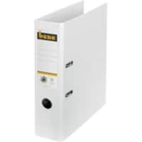 Bene No.1 Power Ordner DIN A4 80 mm Weiß 2 Ringe 301400 Pappkarton Hochformat