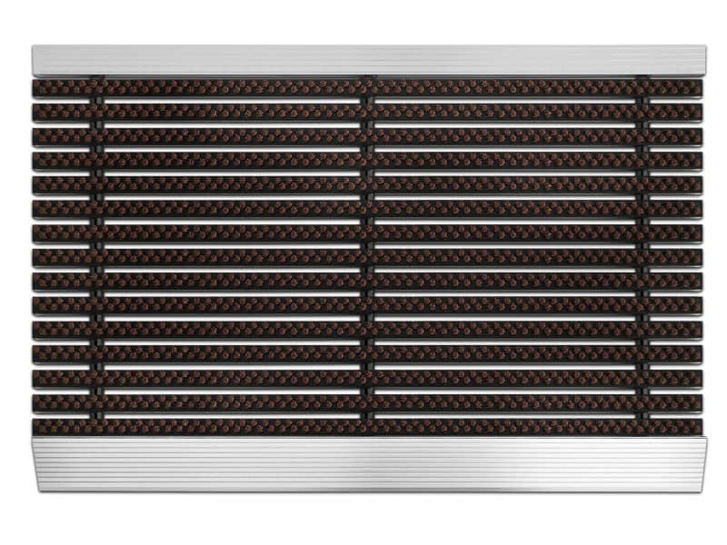 Fußmatte Professional Line Profi Brush Braun Aluminium, Nylon 500 x 800 mm