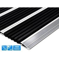 Fußmatte Professional Line Double Mat Anthrazit Aluminium, PVC 600 x 900 mm