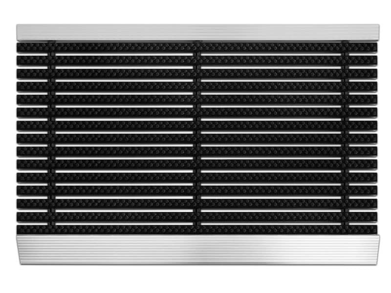 Fußmatte Professional Line Profi Brush Schwarz Aluminium, Nylon 400 x 600 mm