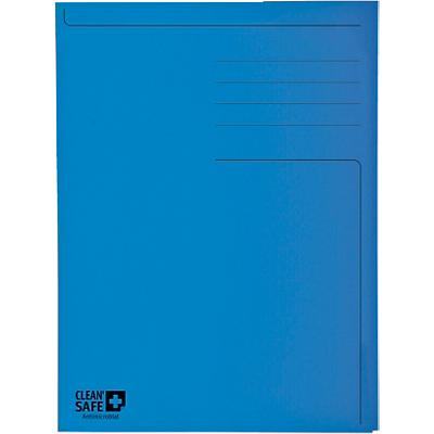 Exacompta 2-Klappen Sammelmappe 33122E CleanSafe A4 Blau Karton 24 x 32 cm 5 Stück