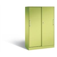 C+P Schiebetürenschrank Asisto H1635xB1000xT435mm Korpus Viridingrün Fronten Viridingrün Anzahl Fächer: 3