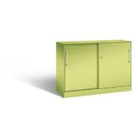 C+P Sideboard mit Schiebetüren Asisto H915xB1200xT435mm Korpus Viridingrün Fronten Viridingrün Anzahl Fächer: 1