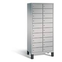 C+P Laptopschrank Evolo H1850xB810xT500mm Korpus Weißaluminium Fronten Weißaluminium