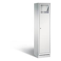 C+P Wäsche-Sammelschrank Evolo, H1800xB420xT500mm Korpus Lichtgrau Fronten Lichtgrau