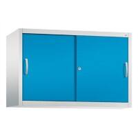 C+P Aufsatzschrank H790xB1200xT400mm Korpus Lichtgrau Fronten Lichtblau Anzahl Fächer: 1