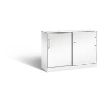 C+P Sideboard mit Schiebetüren Asisto H915xB1200xT435mm Korpus Verkehrsweiß Fronten Verkehrsweiß Anzahl Fächer: 1