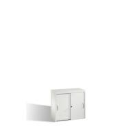 C+P Sideboard mit Schiebetüren Acurado H720xB800xT400mm Korpus Lichtgrau Fronten Lichtgrau Anzahl Fächer: 1