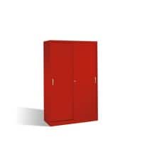C+P Schiebetürenschrank Acurado H1950xB1200xT500mm Korpus Feuerrot Fronten Feuerrot Anzahl Fächer: 4