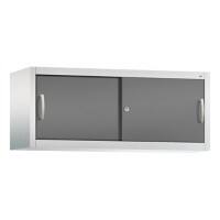 C+P Aufsatzschrank H500xB1200xT400mm Korpus Lichtgrau Fronten Vulkangrau Anzahl Fächer: 1