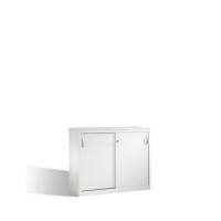C+P Sideboard mit Schiebetüren Acurado H1000xB1200xT500mm Korpus Lichtgrau Fronten Lichtgrau Anzahl Fächer: 2