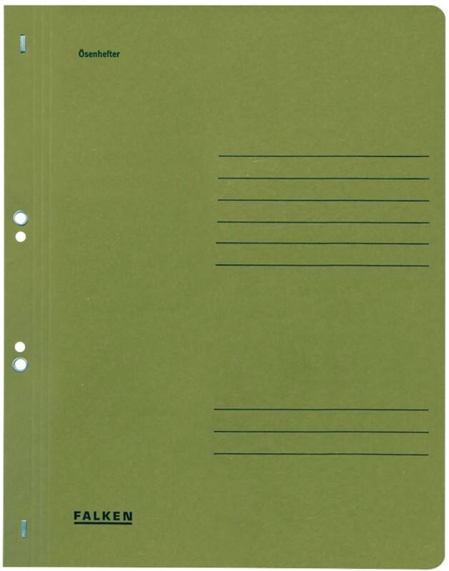 Falken Ösenhefter DIN A4 Grün Manila Recycled 250 g/m²