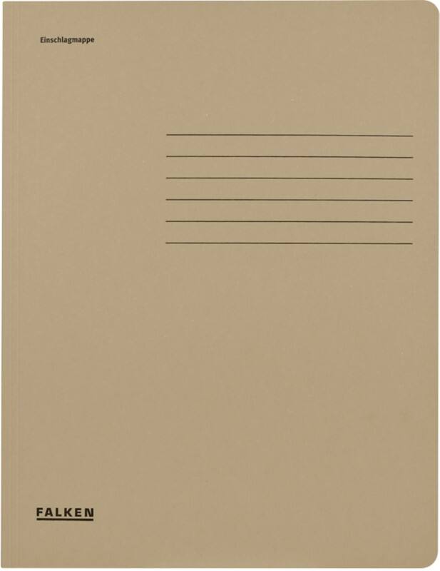Falken Klappenordner 448019E DIN A4 24 x 32 cm Manila Grau