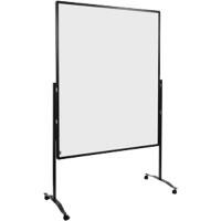 Legamaster Freistehendes doppelseitiges Whiteboard PREMIUM Lackierter Stahl, Aluminium 1500 x 1200mm Weiß