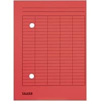 Falken Umlaufmappe mit 2 Löchern und Druck auf Vorderseite DIN A4 Manila Rot 22 x 31,8 cm 100 Stück